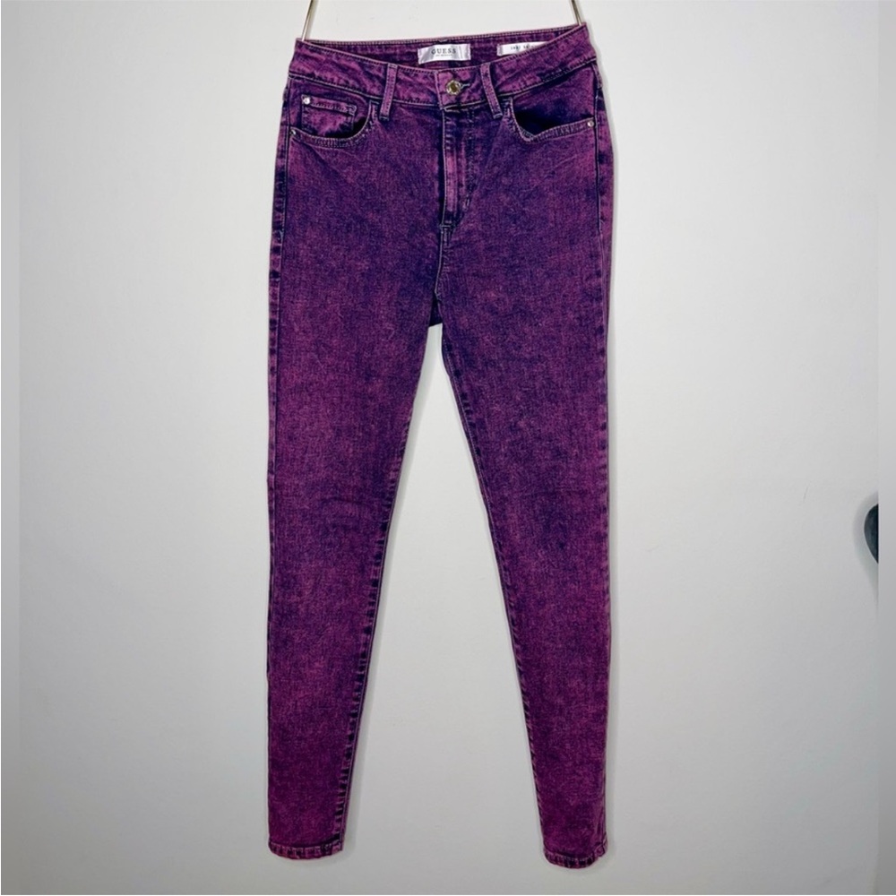 Guess 1981 Skinny High Rise Jeans - Size 26 US
- Purple Wash - Perfect Condition - Picture 8 of 10